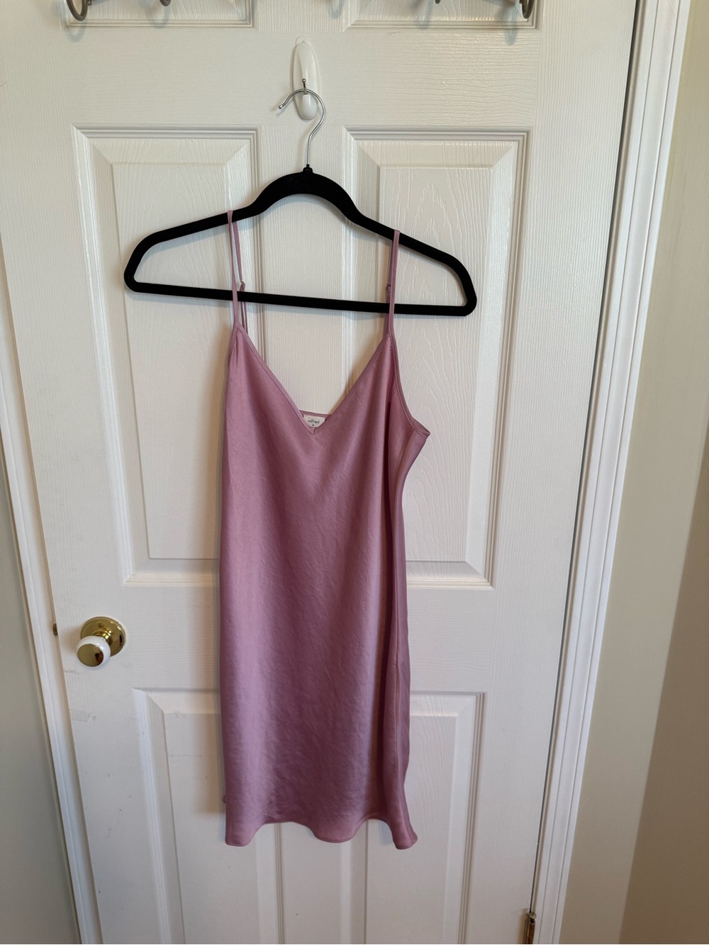 Wilfred Satin Slip Dress in Dusty Rose